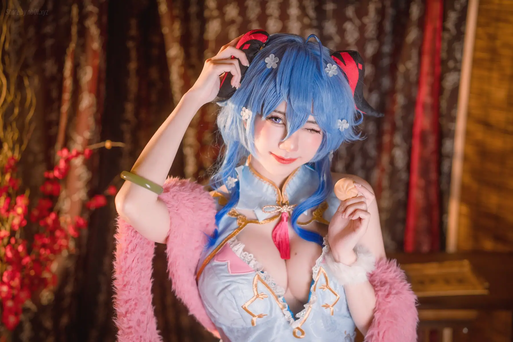 Sally多啦雪(Sally Dorasnow) - Ganyu QiPao(39P_85.7M) - Sally多啦雪(Sally Dorasnow) - Ganyu QiPao(39P_85
