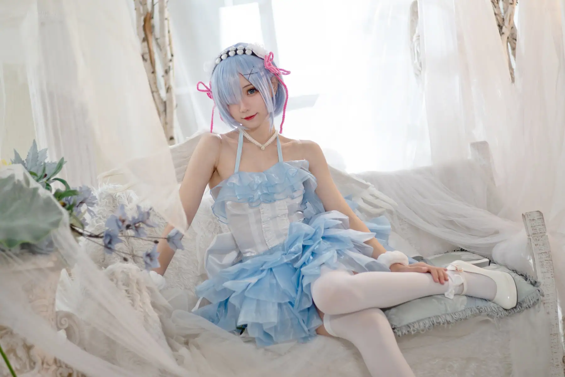 花柒Hana - 蕾姆天使 蓝(19P_15.6M) - 花柒Hana - 蕾姆天使 蓝(19P_15
