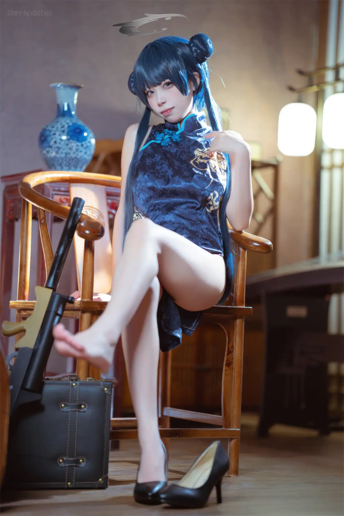 三無人型 - 蔚蓝档案 龙华妃咲 旗袍(42P_81.3M) - 三無人型 - 蔚蓝档案 龙华妃咲 旗袍(42P_81