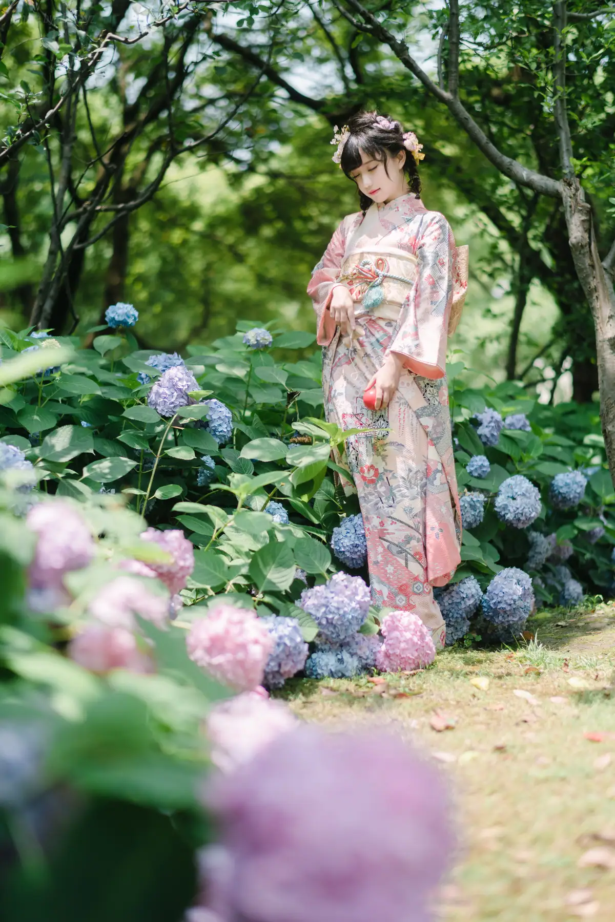 花柒Hana - 绣球花 和服(18P_119.4M) - 花柒Hana - 绣球花 和服(18P_119