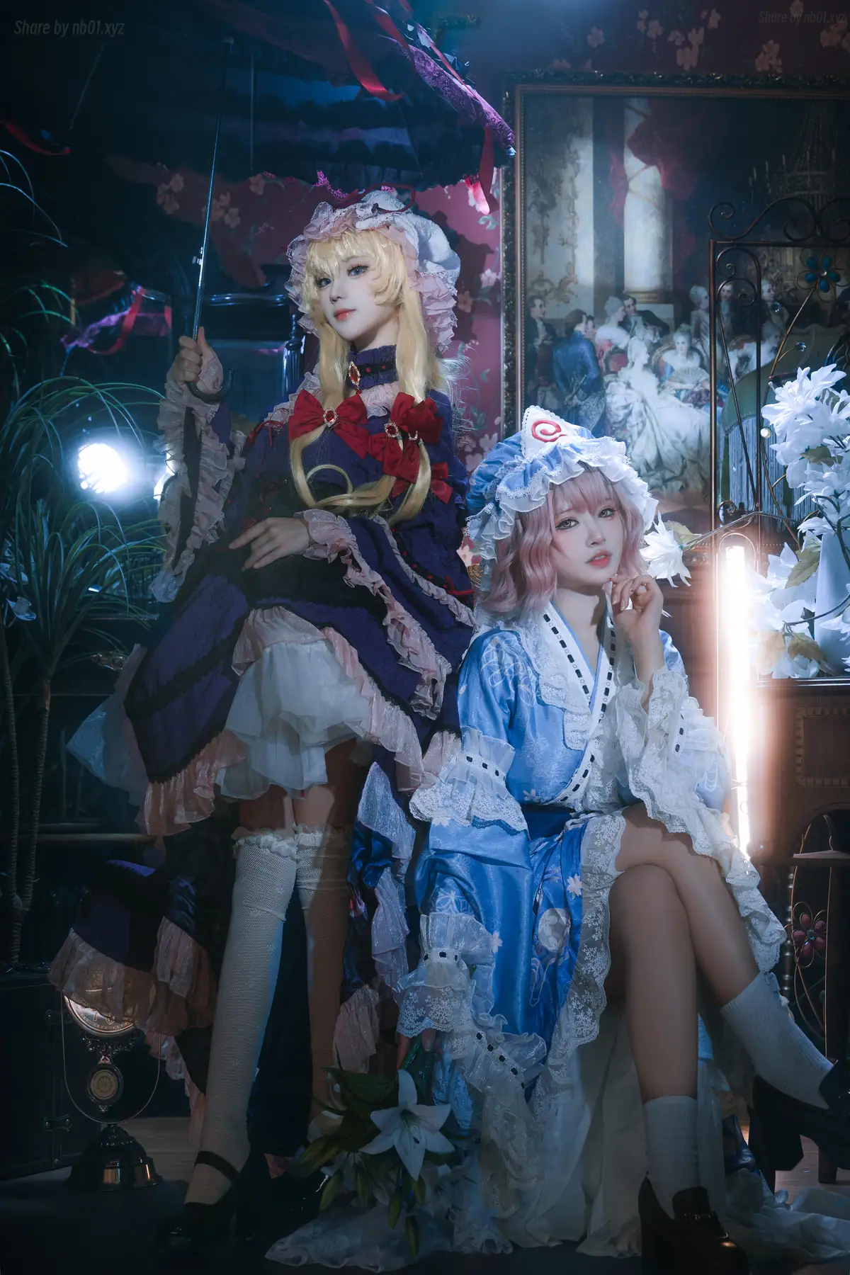 花柒Hana & 肃雨雨雨 - 八云紫+西行寺幽幽子(16P_277.3M) - 花柒Hana & 肃雨雨雨 - 八云紫+西行寺幽幽子(16P_277