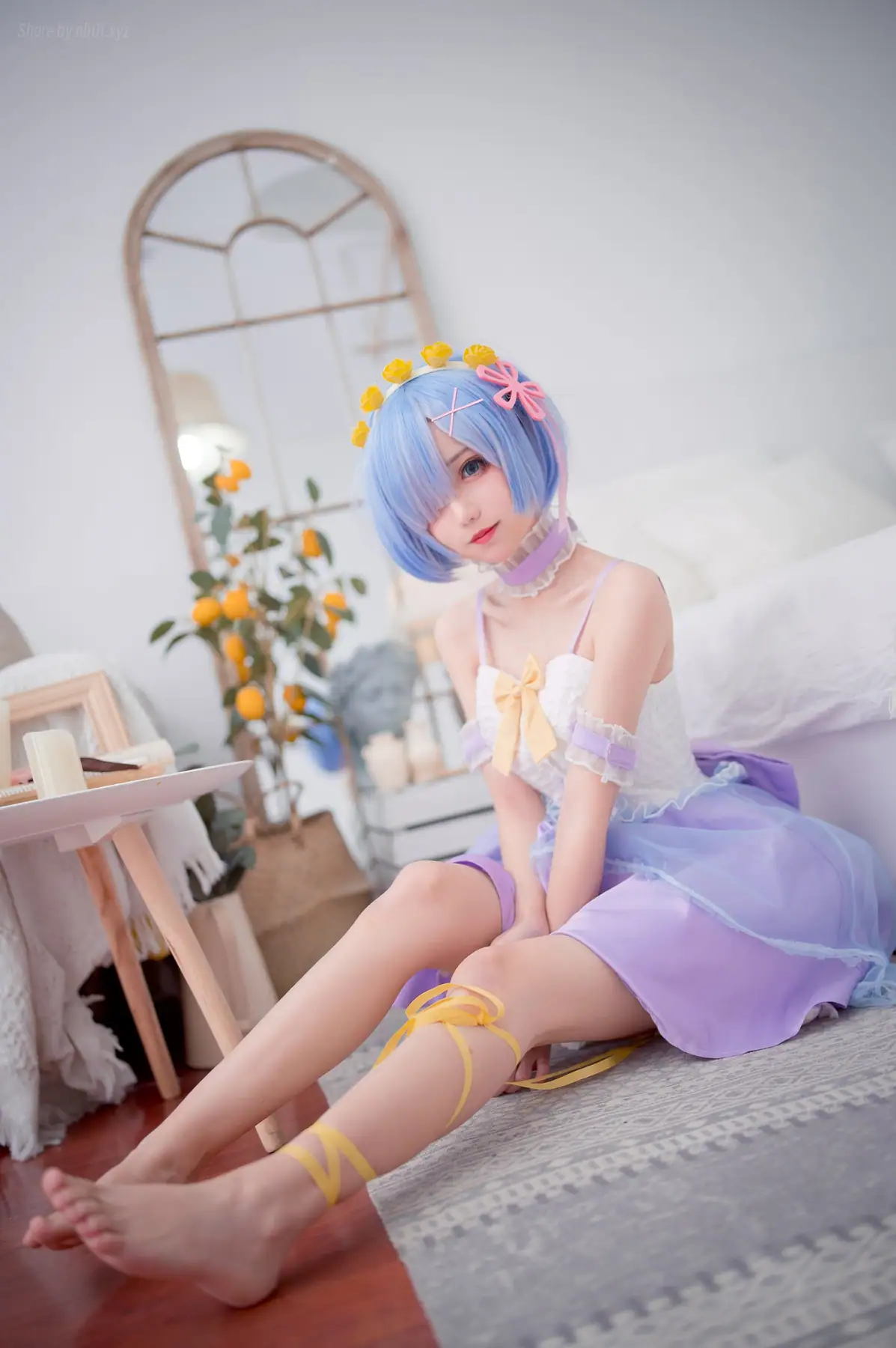花柒Hana - 蕾姆天使 紫(15P_6.2M) - 花柒Hana - 蕾姆天使 紫(15P_6