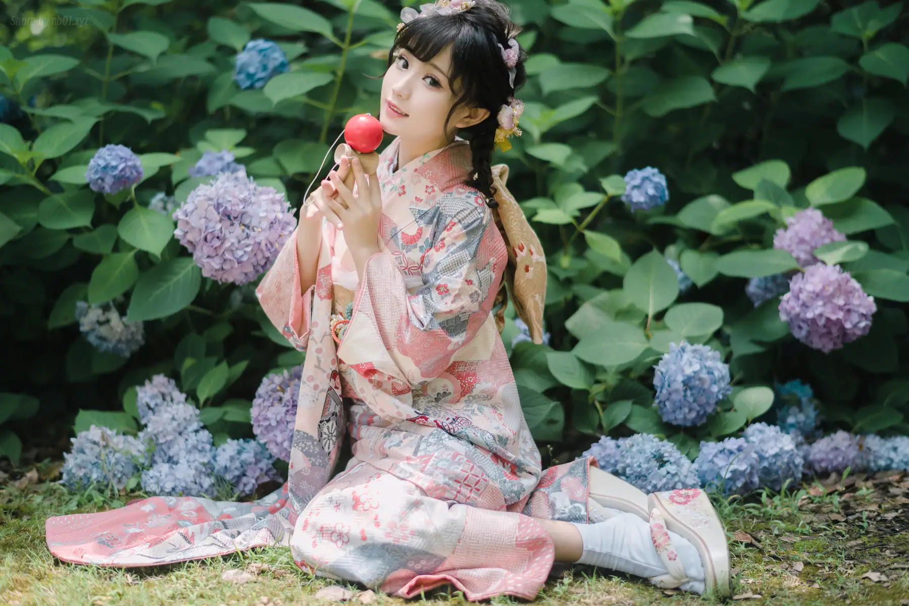 花柒Hana - 绣球花 和服(18P_119.4M) - 花柒Hana - 绣球花 和服(18P_119