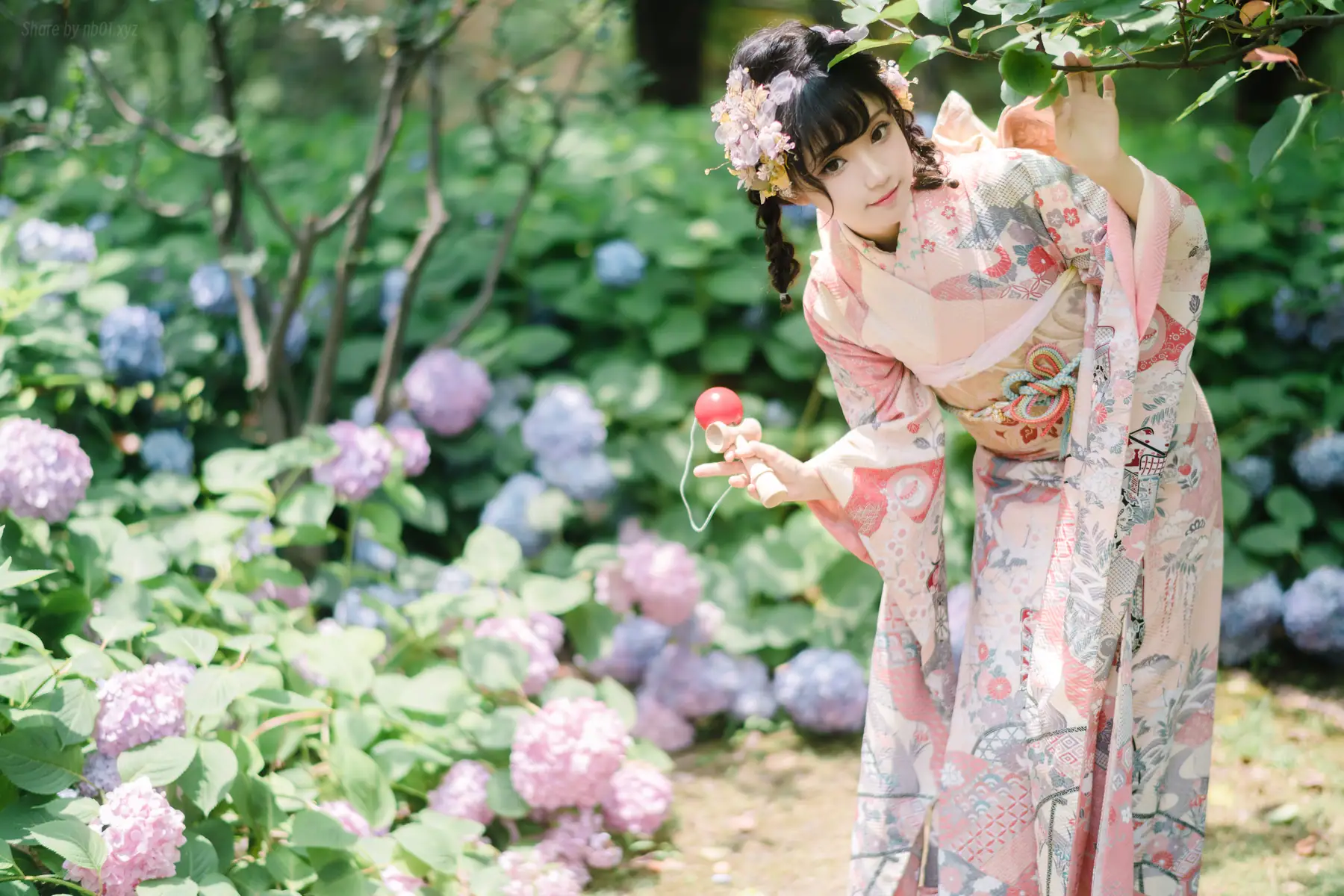 花柒Hana - 绣球花 和服(18P_119.4M) - 花柒Hana - 绣球花 和服(18P_119