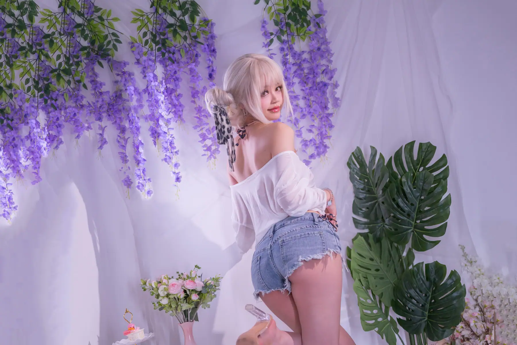 星黛鹿鹿 - 罩纱豹纹泳装(41P_123.9M) - 星黛鹿鹿 - 罩纱豹纹泳装(41P_123