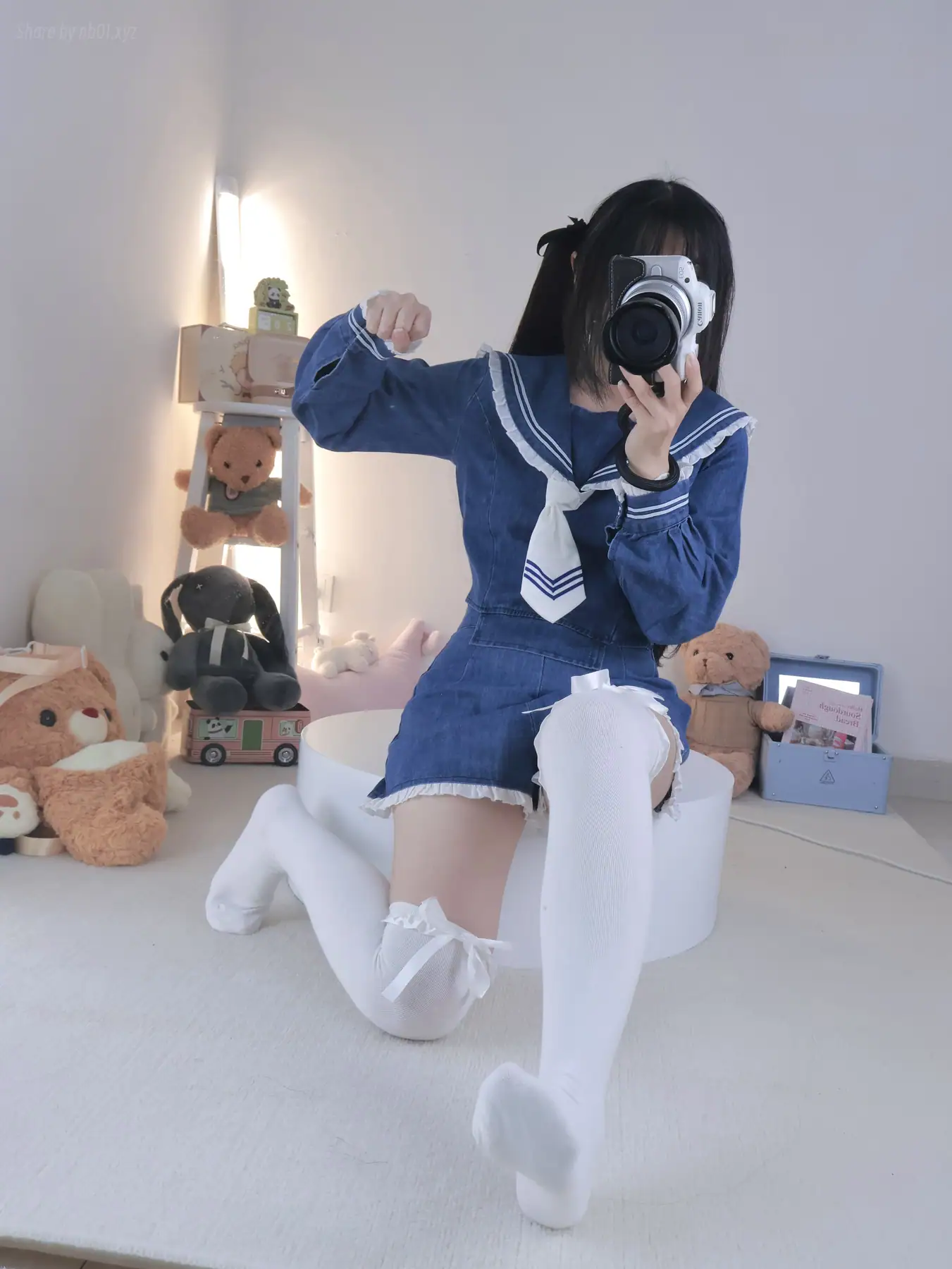 小羊蛋卷 - 背带裤+白丝牛仔水手(22P+1V_516.5M) 小羊蛋卷 - 背带裤+白丝牛仔水手(22P+1V_516.5M)_nb01.xyz_0008 图片4