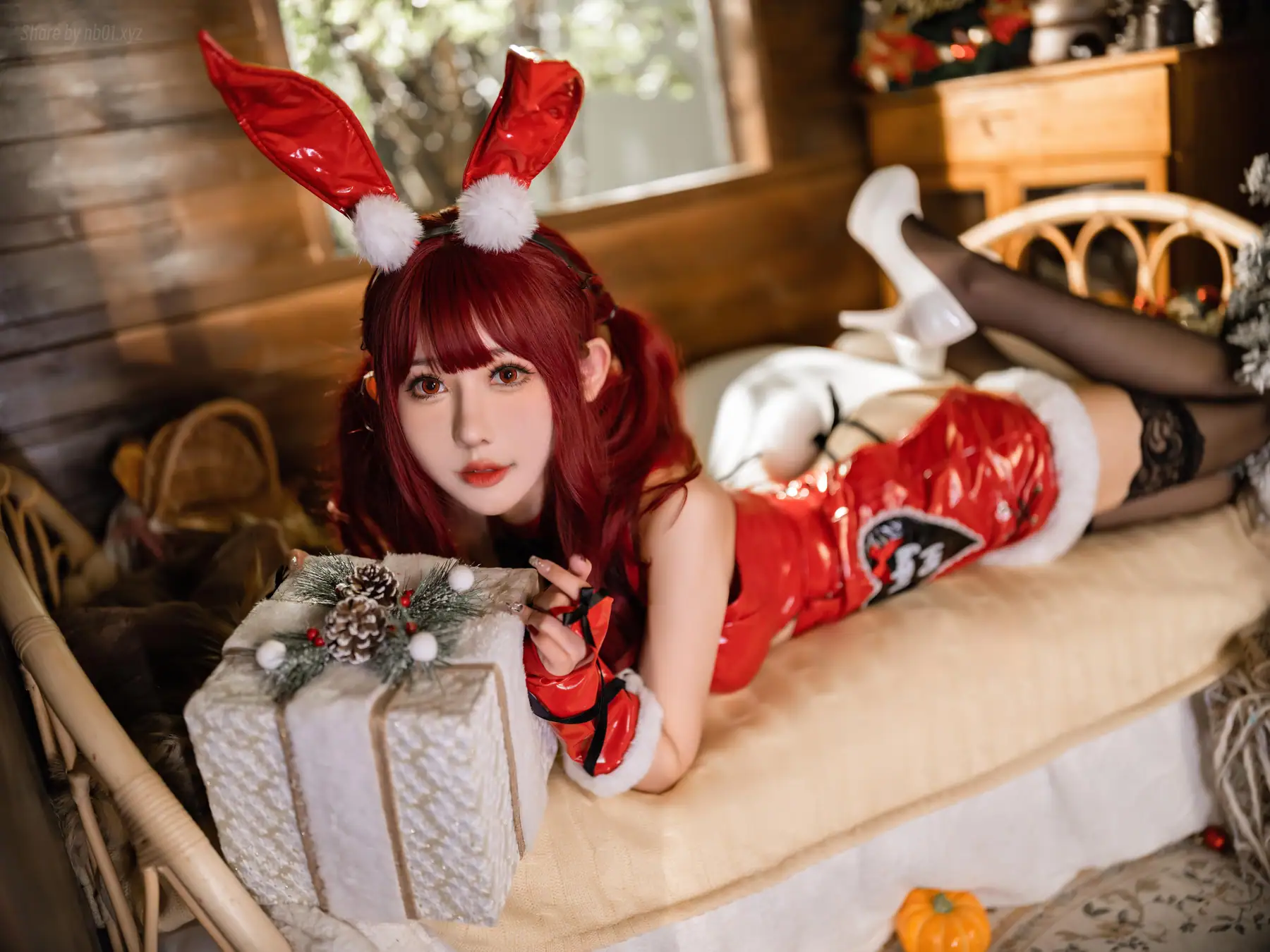 仙女月 - 红色圣诞兔(32P_401.2M) 仙女月 - 红色圣诞兔(32P_401.2M)_nb01.xyz_0030 图片7