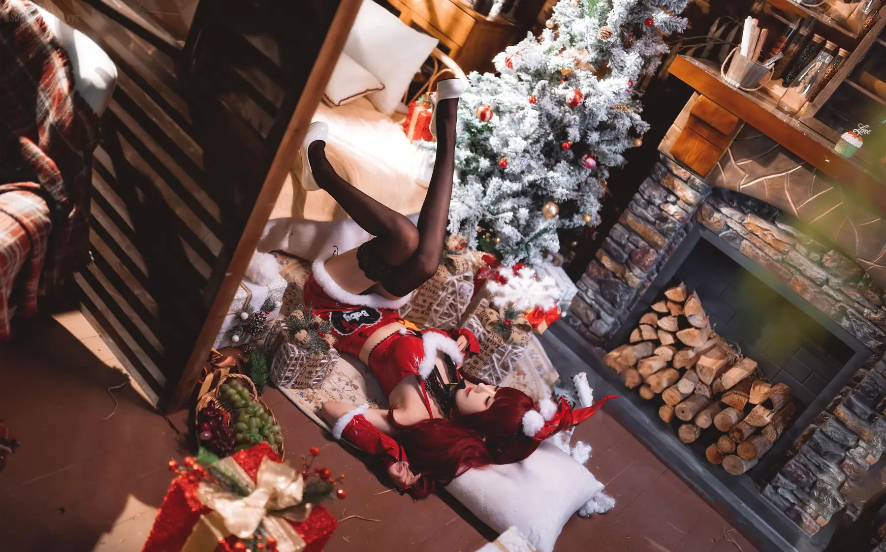 仙女月 - 红色圣诞兔(32P_401.2M) 仙女月 - 红色圣诞兔(32P_401.2M)_nb01.xyz_0026 图片6