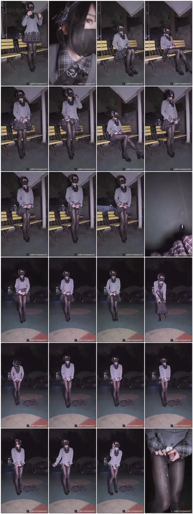 曦曦呀曦曦(@xixiyaxixi) - t037 [1080p] 学院风假两件户外 academic-style dress rest area 曦曦呀曦曦(@xixiyaxixi) - t037 [1080p] 学院风假两件户外 acade...