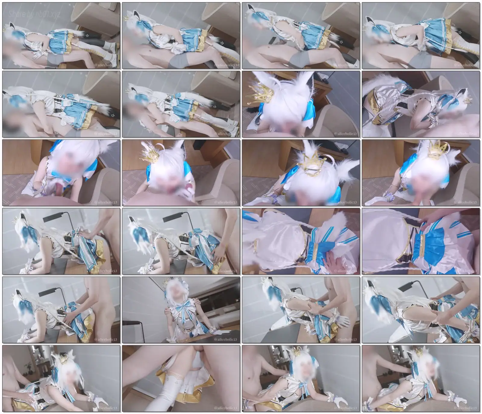 ありすほりっく(@aliceholic13) - 2023-11-25_💙🤍ライブ直前発情アイドル生子宮に精子注入、ケモ耳コスプレアイドルとライブ衣装着たままイチャラブ中◯しえっち_2386382(7P+1V_1.4G) ありすほりっく(@al...