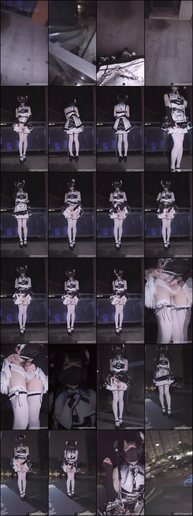 曦曦呀曦曦(@xixiyaxixi) - T029 [1080p] 中国风Lolita 户外天桥 combat maid dress outdoor(8P+1V_240.4M) 曦曦呀曦曦(@xixiyaxixi) - T029 [1080p]...