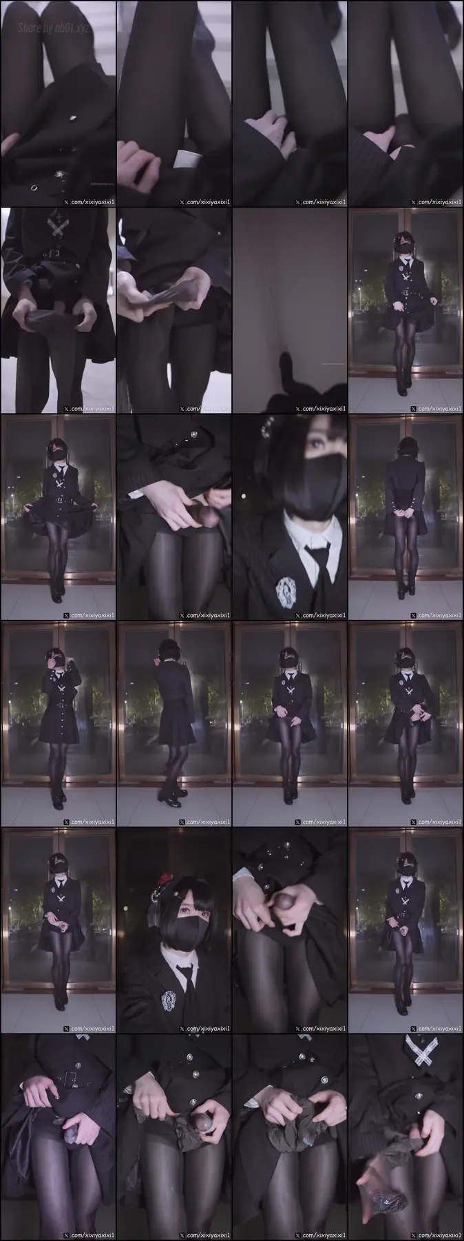 曦曦呀曦曦(@xixiyaxixi) - T041 黑灰学院西服裙 在公寓_Blazer dress apartment(7P+1V_309.1M) 曦曦呀曦曦(@xixiyaxixi) - T041 黑灰学院西服裙 在公寓_Blazer dr...