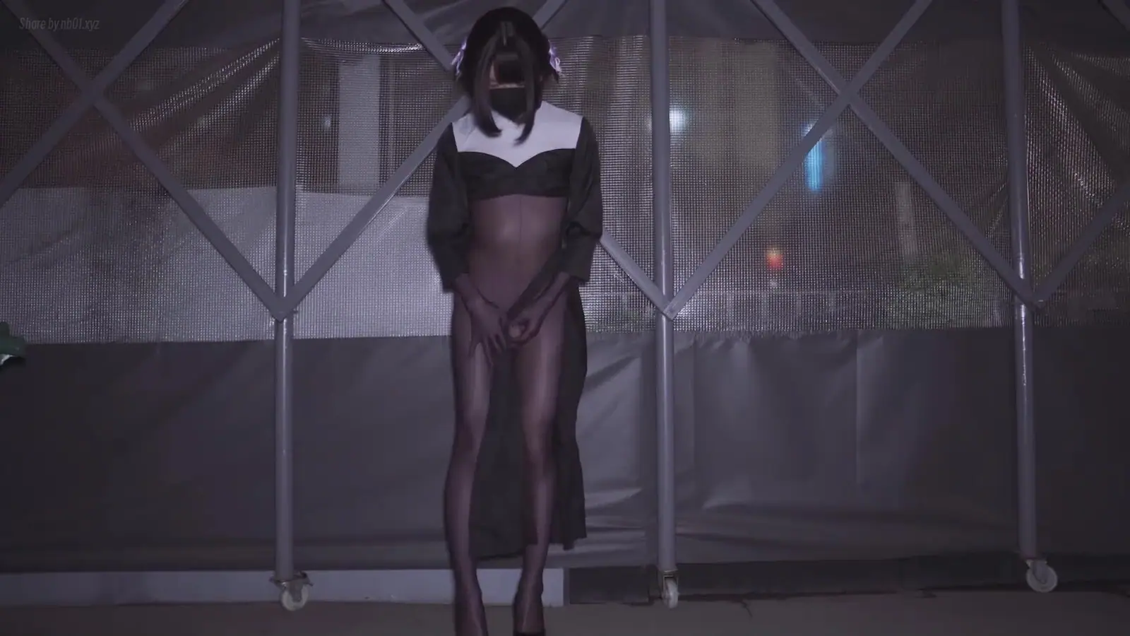 曦曦呀曦曦(@xixiyaxixi) - T015 [1080p] 修女服连身袜户外 Nun costume bodystocking outdoor_1(6P+1V_180.4M) 曦曦呀曦曦(@xixiyaxixi) - T015 [108...